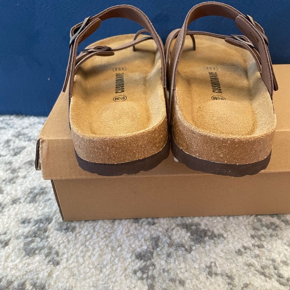 Cushionaire Slip On Luna Cork Footbed Sandal Suedes size 9.5 NEW - Picture 4 of 7